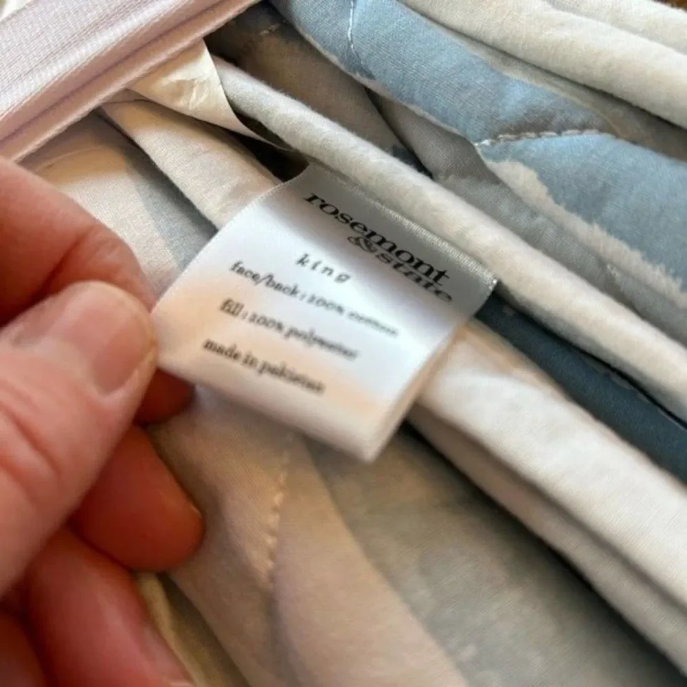 Rosemont & State Quilt Set King Size with 2 shams. NWT. %100 Cotton.